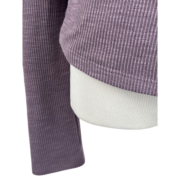 Free People Purple One-Shoulder Ribbed Asymmetrical Layering Top | Indie Sleaze - Picture 4 of 13